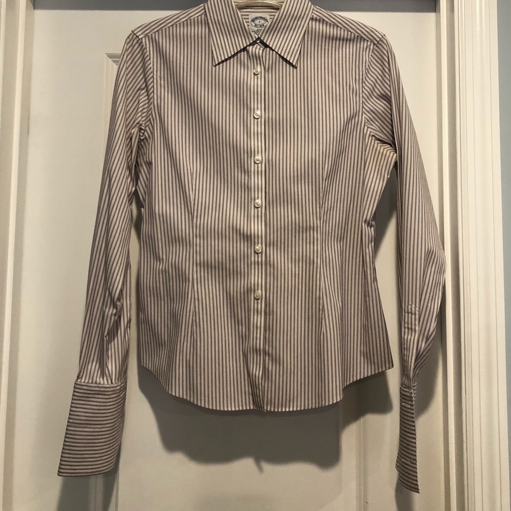 Brooks brothers non iron French cuff blouse